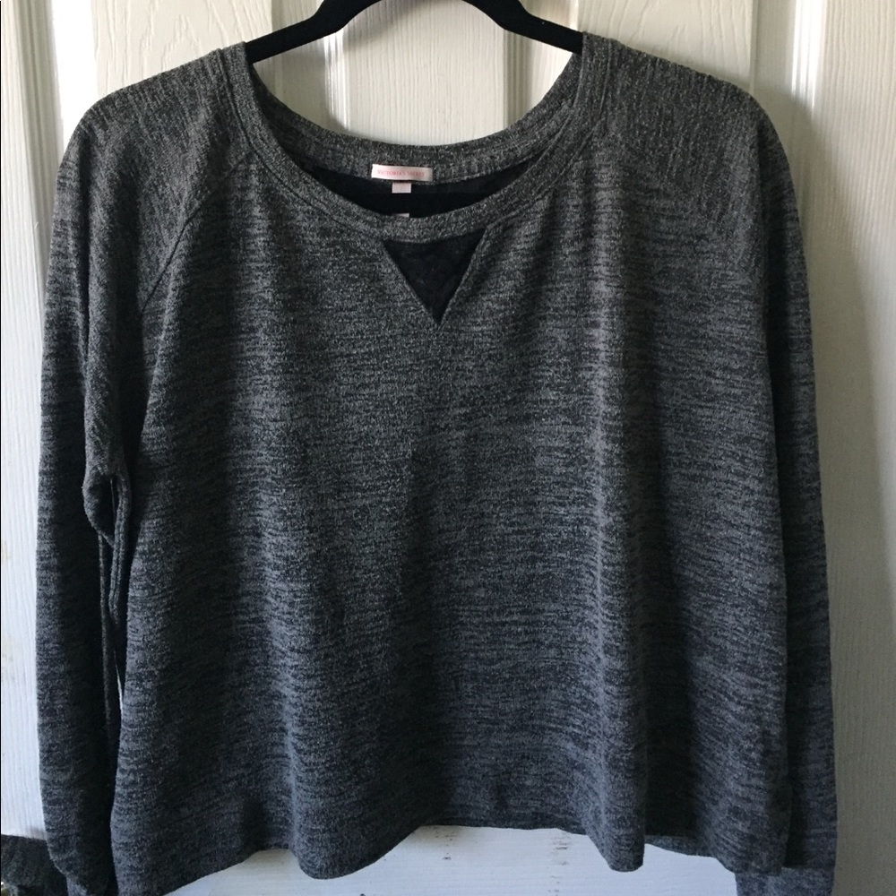 Victoria secret long sleeve with lace accents